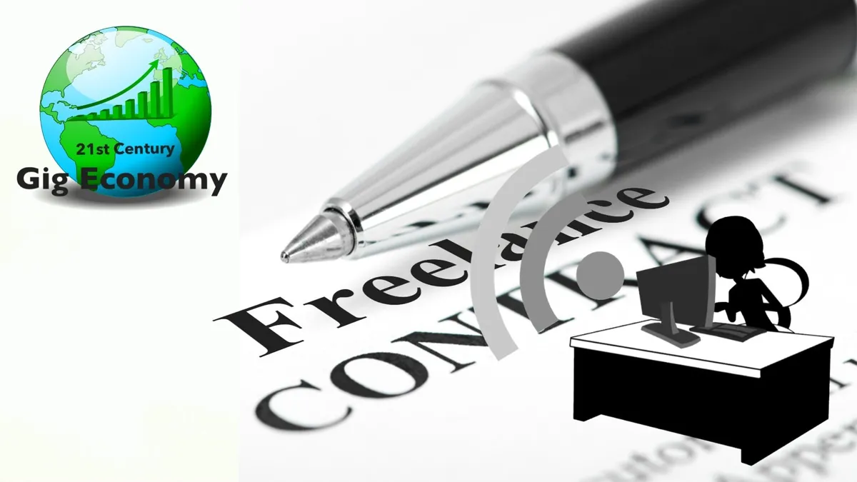 Freelance work also called gig economy 