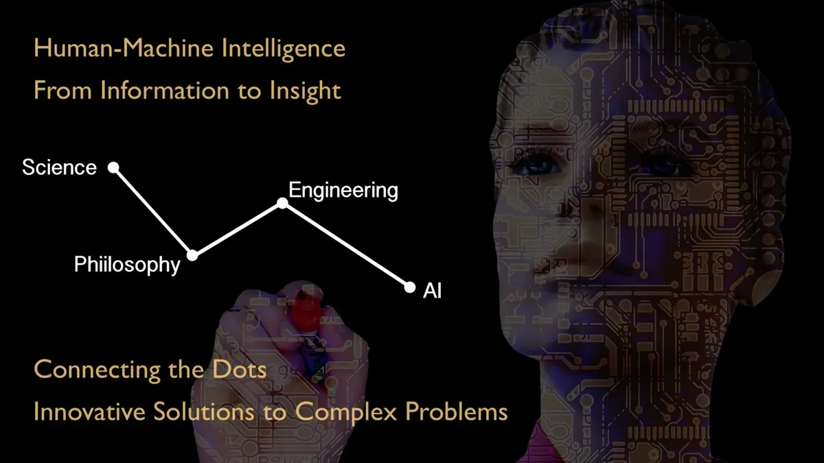 Humans and AI working together.
