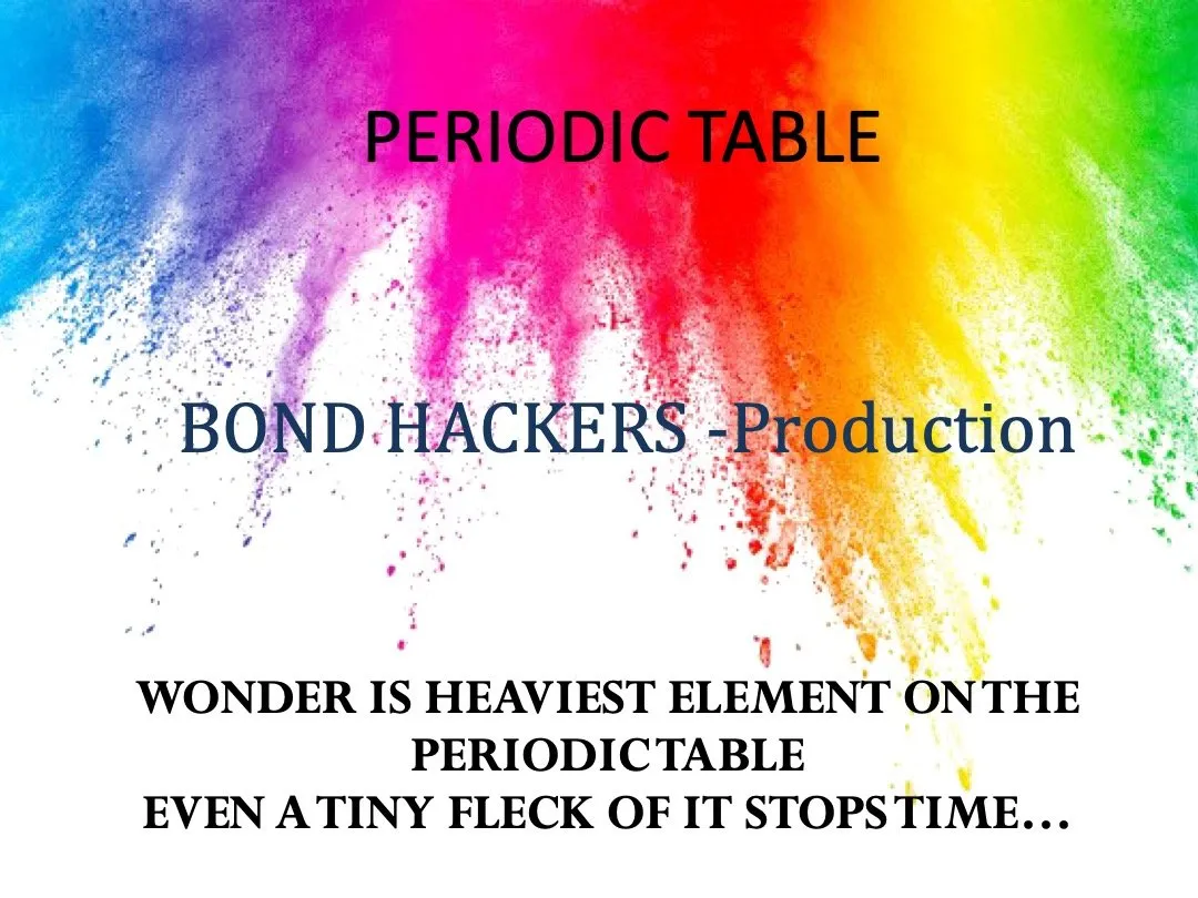 Bond Hackers' title slide: Periodic Table