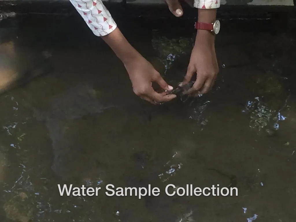 Collecting water samples